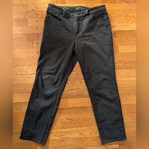 Talbot's Petite Slim Ankle Black Jeans